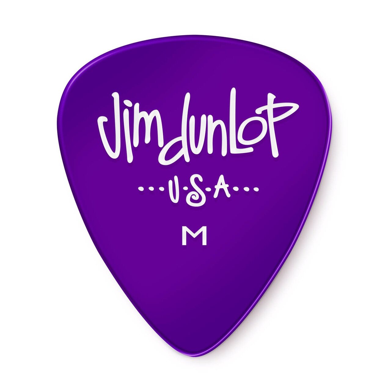 Dunlop 486PMD Gels Purple Medium Picks, 12 Pack
