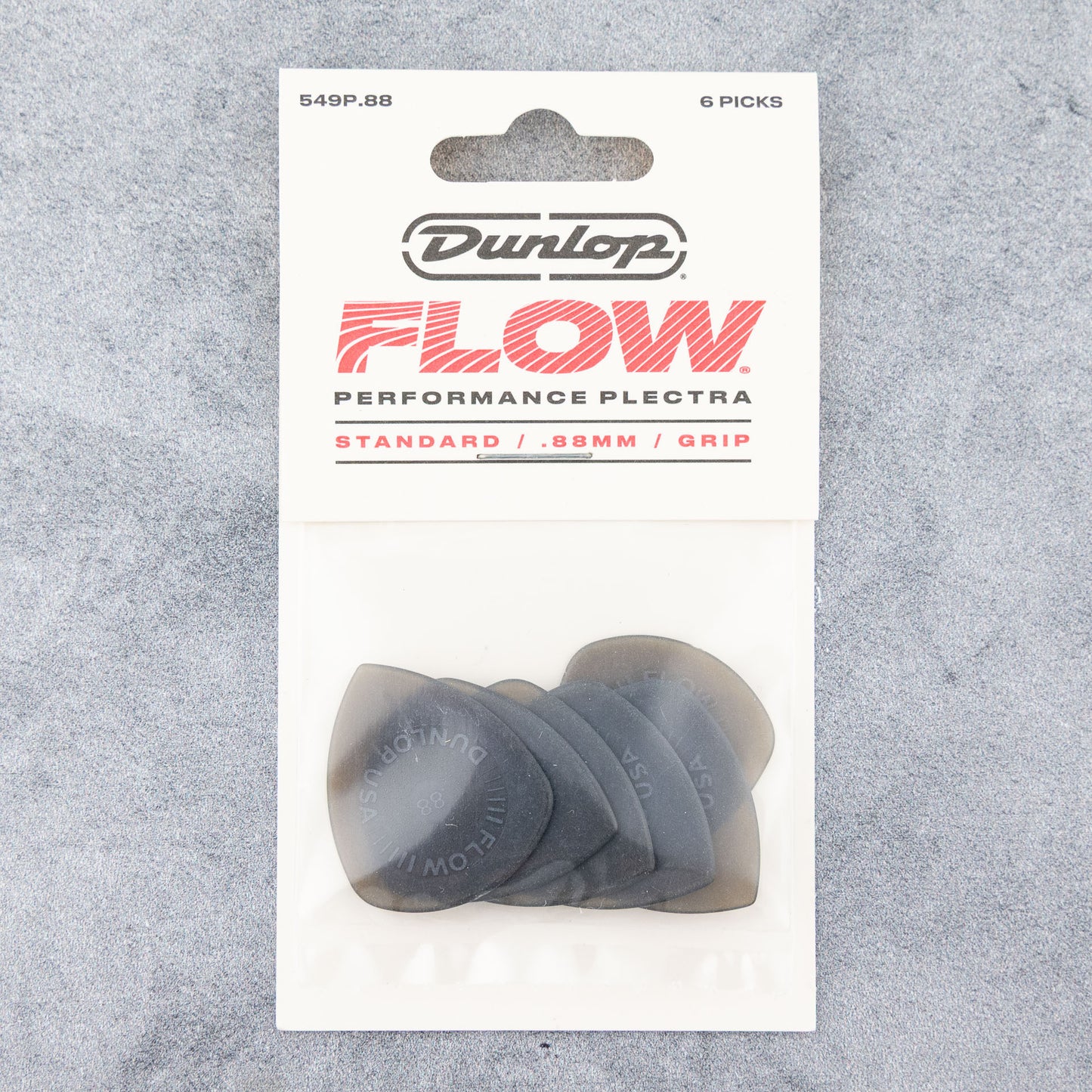 Dunlop Flow Standard Picks, 0.88mm, 6-Pack