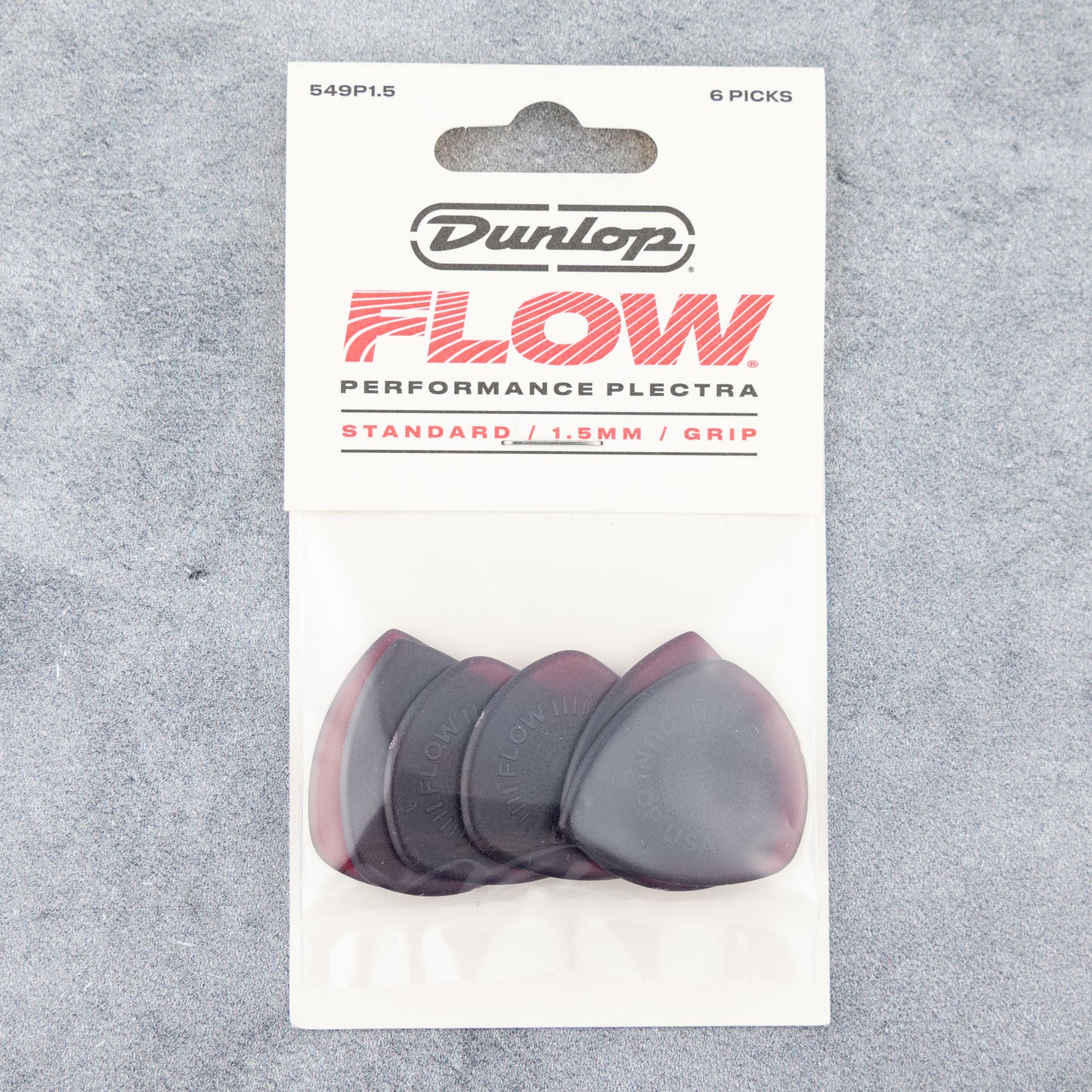 Dunlop Flow Standard Picks, 1.5mm, 6-Pack