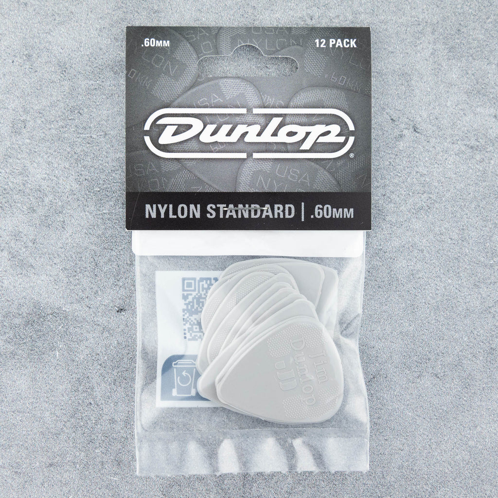Dunlop Nylon Standard Picks, 0.60mm, 12-Pack