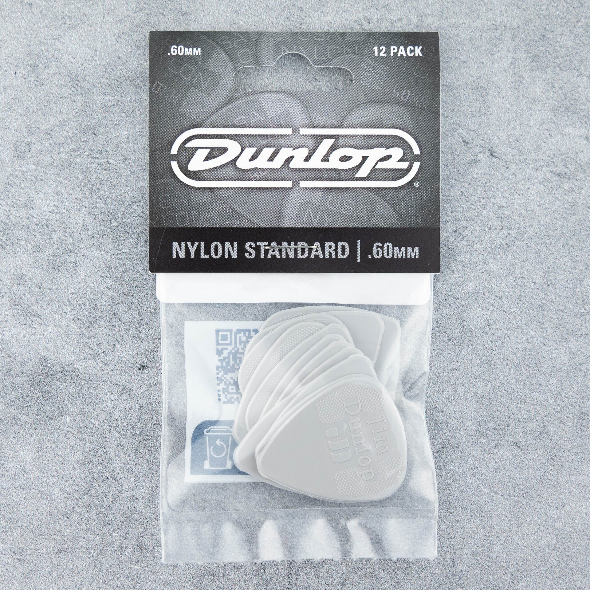 Dunlop Nylon Standard Picks, 0.60mm, 12-Pack