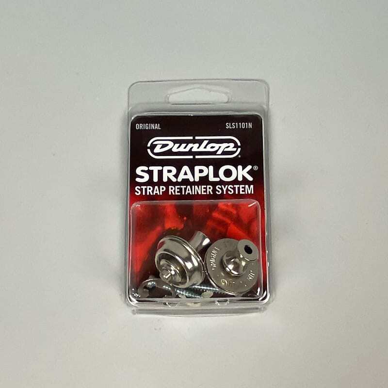 Dunlop Straplok Original Strap Retainers, Nickel