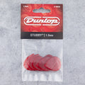 Dunlop Stubby Jazz Picks, 1.00mm, Red, 6-Pack
