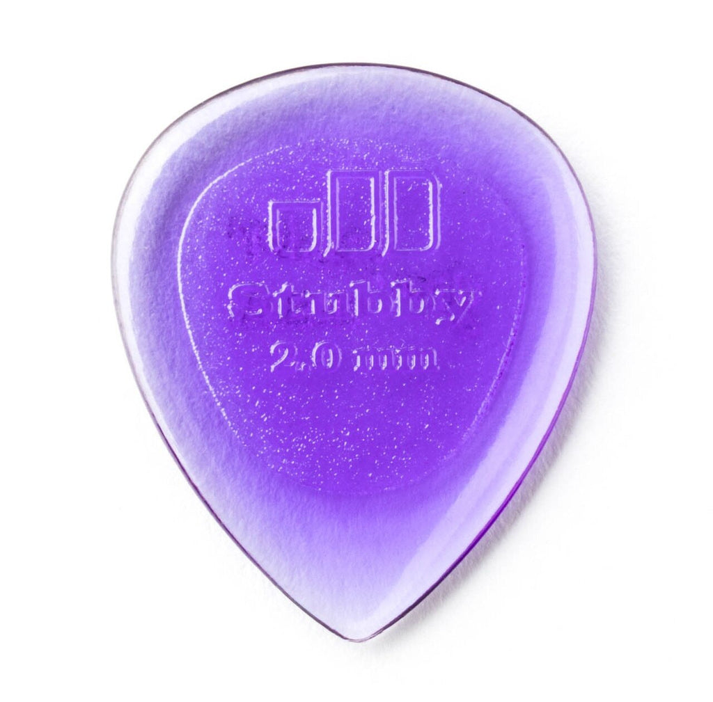 Dunlop Stubby Jazz Picks, 2.00mm, Purple, 6-Pack