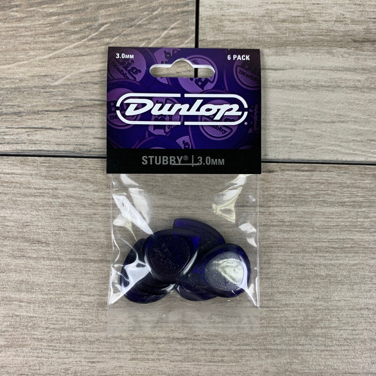Dunlop Stubby Jazz Picks, 6-Pack, 3.0mm