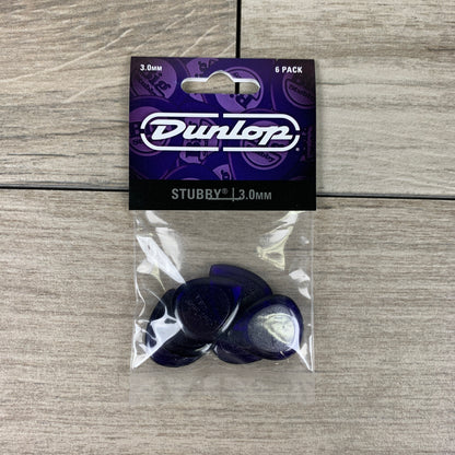 Dunlop Stubby Jazz Picks, 6-Pack, 3.0mm