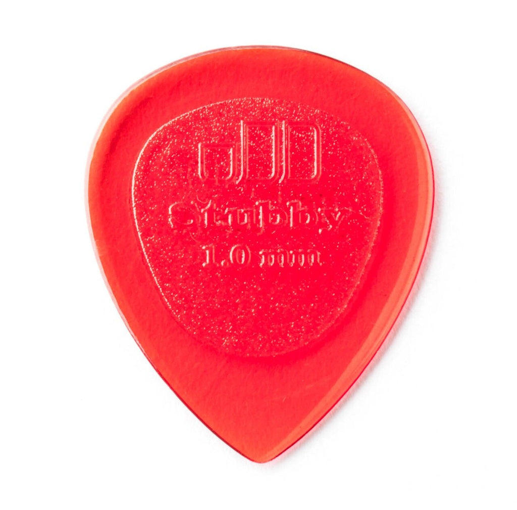 Dunlop Stubby Jazz Picks, 1.00mm, Red, 6-Pack