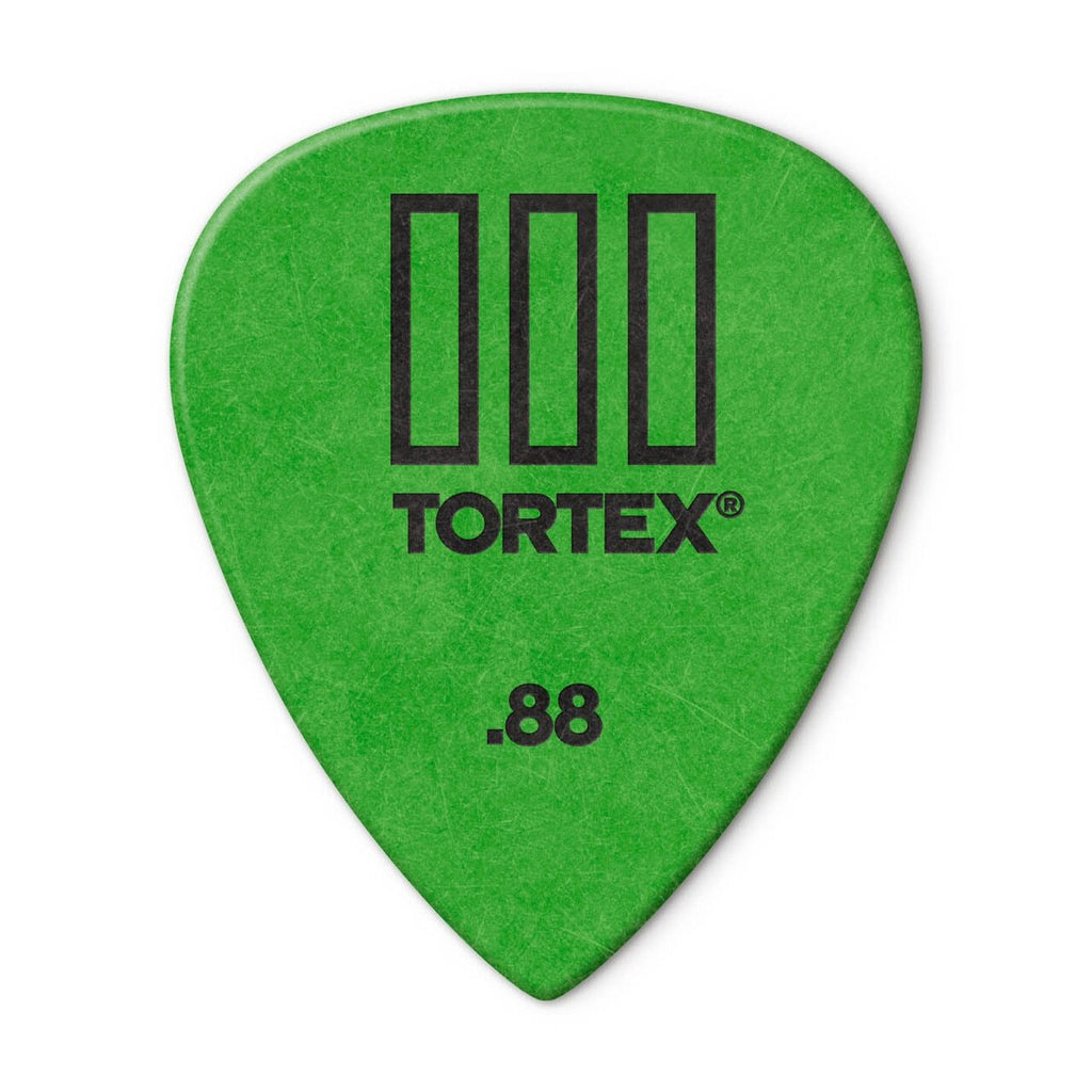 Dunlop Tortex TIII Picks, 0.88mm, Green, 12-Pack