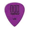 Dunlop Tortex TIII Picks, 1.14mm, Purple, 12-Pack