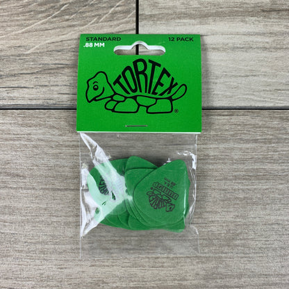 Dunlop Tortex Standard Picks, 12-Pack, 0.88mm in Green