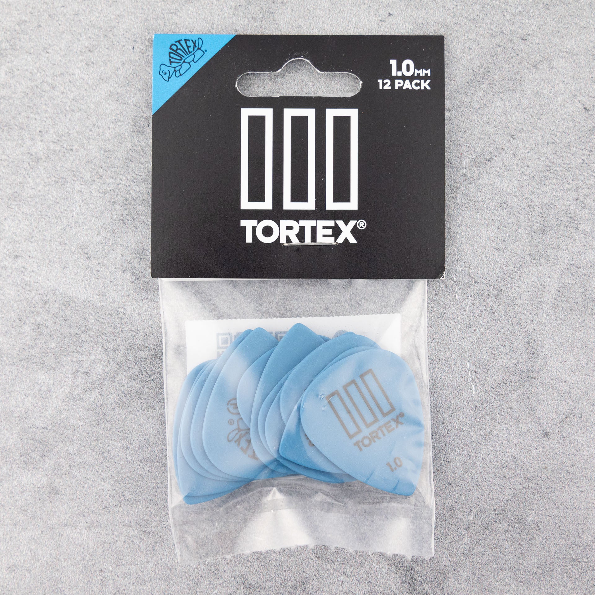 Dunlop Tortex TIII Picks, 1.00mm, Blue, 12-Pack