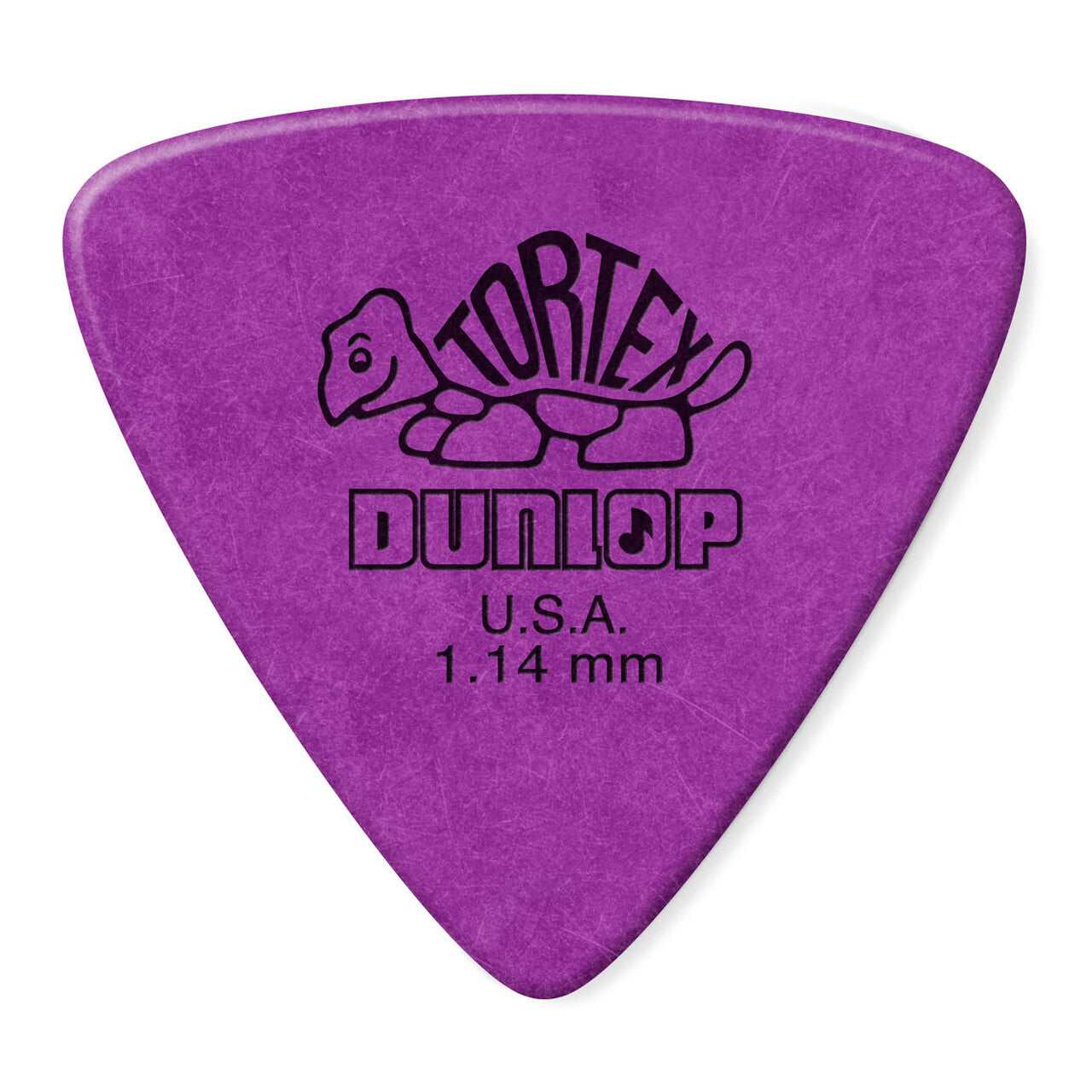 Dunlop Tortex Triangle Picks, 1.14mm, Purple, 6-Pack