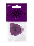 Dunlop Tortex Triangle Picks, 1.14mm, Purple, 6-Pack
