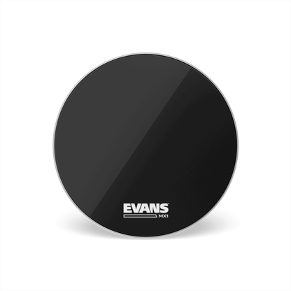 Evans MX1 Black Marching Bass Drumhead