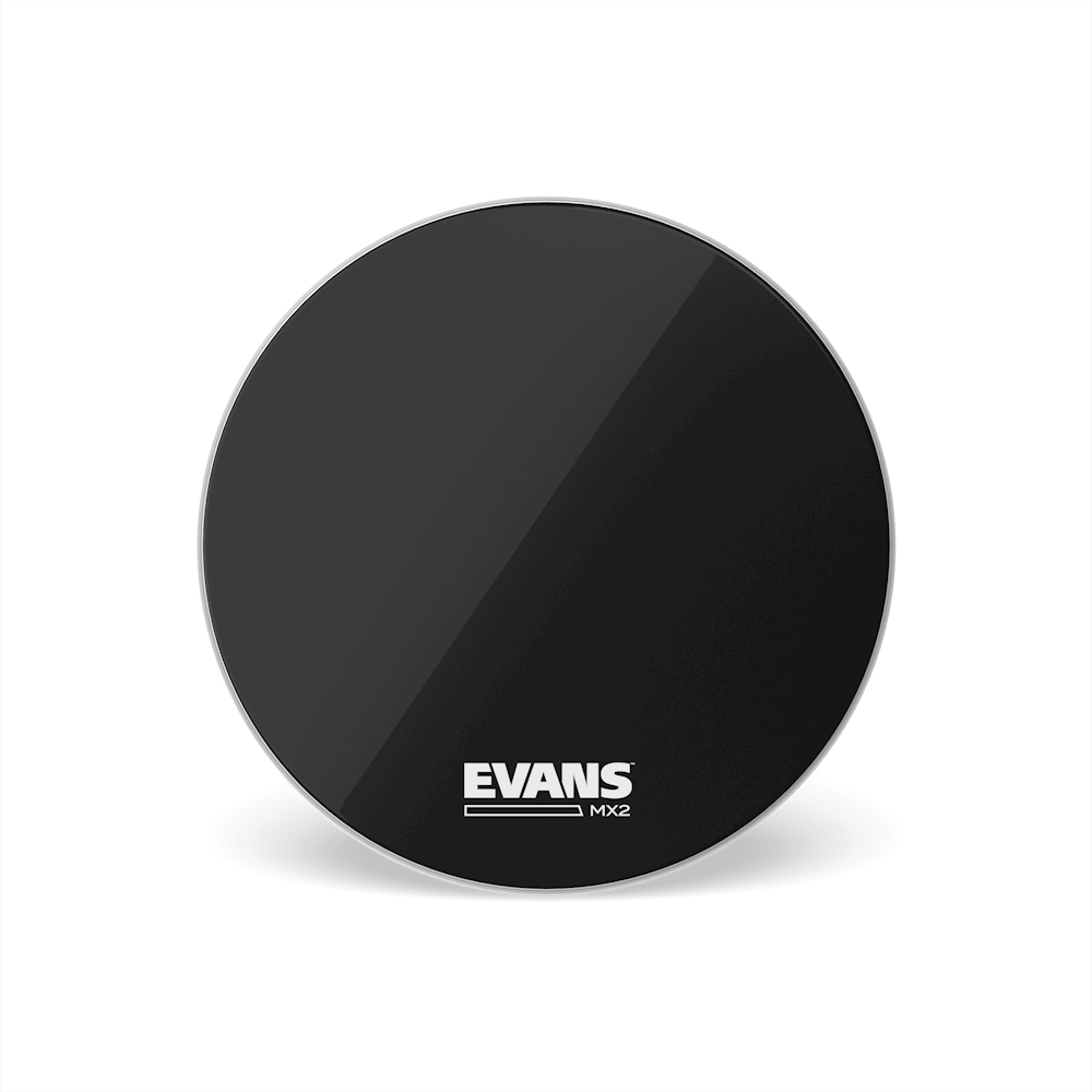 Evans MX2 Black Marching Bass Drumhead