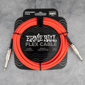 Ernie Ball Flex Instrument Cable 10' Straight/Straight, Orange