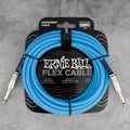 Ernie Ball Flex Instrument Cable 20' Straight/Straight, Blue