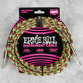 Ernie Ball Braided Instrument Cable 18', Straight/Straight, Good Vibrations