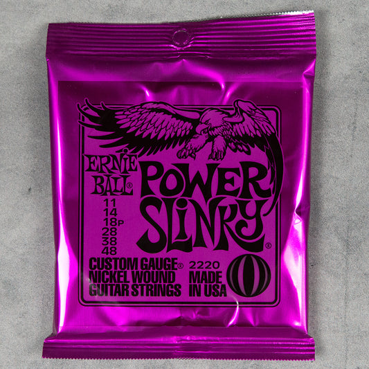 Ernie Ball Power Slinky Nickel Wound Electric Guitar Strings, 11-48
