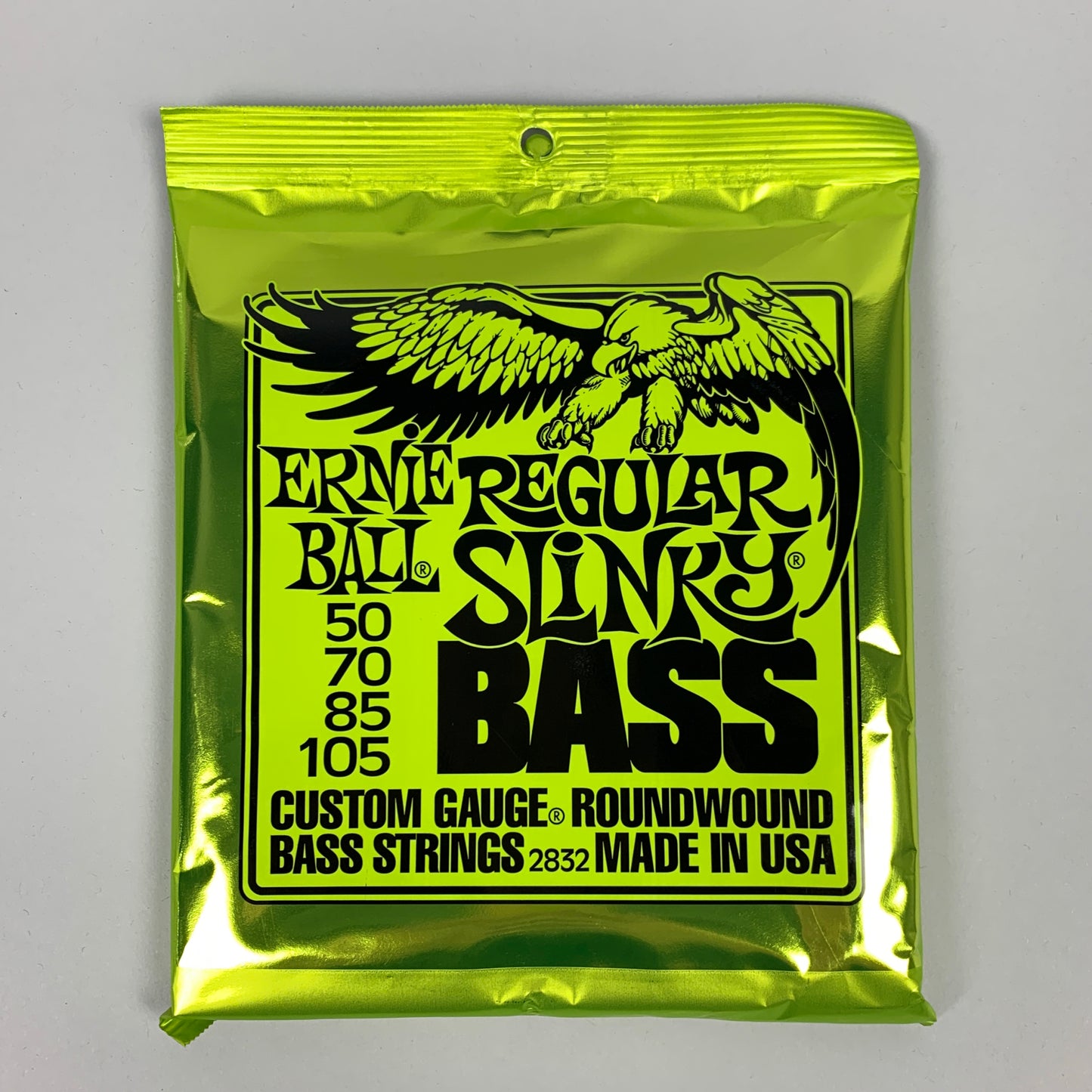 Ernie Ball Regular Slinky Nickel Wound Bass Strings, 50-105