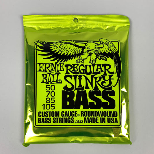 Ernie Ball Regular Slinky Nickel Wound Bass Strings, 50-105