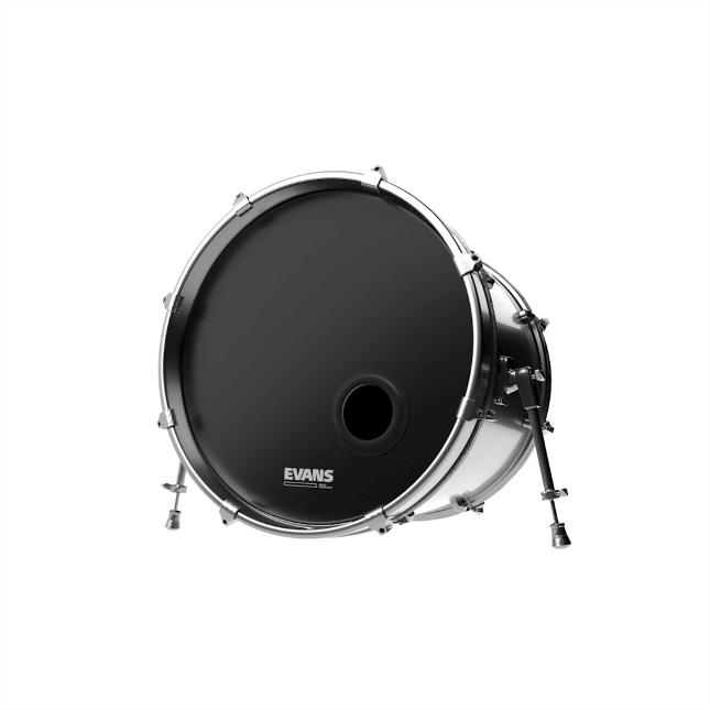 Evans EMAD Black Bass Reso Drumhead with Port
