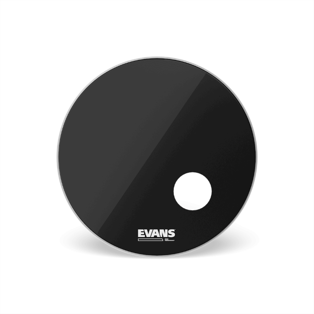 Evans EQ3 Black Bass Reso Drumhead with Port