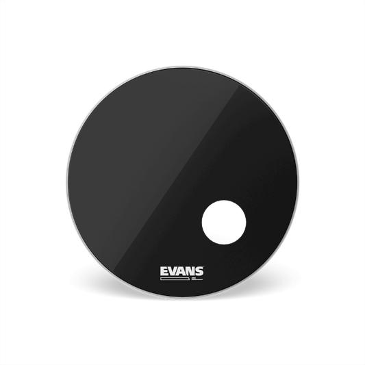 Evans EQ3 Black Bass Reso Drumhead with Port