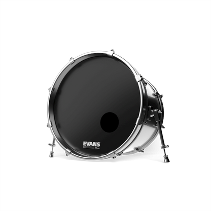 Evans EQ3 Black Bass Reso Drumhead with Port