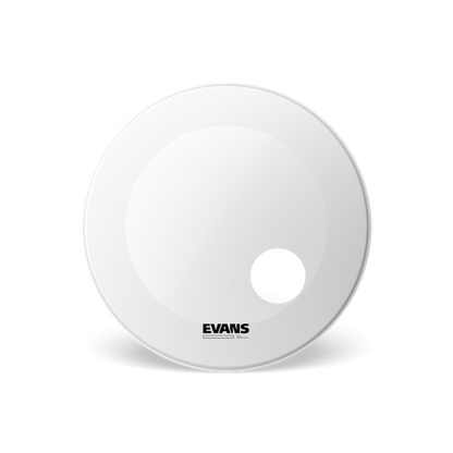Evans EQ3 Coated White Bass Reso Drumhead with Port