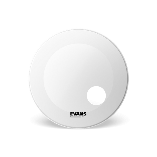 Evans EQ3 Coated White Bass Reso Drumhead with Port