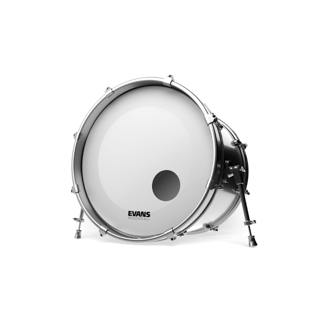 Evans EQ3 Coated White Bass Reso Drumhead with Port