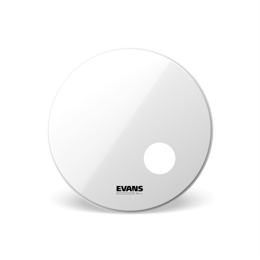 Evans EQ3 Smooth White Bass Reso Drumhead with Port