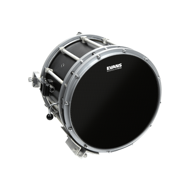 Evans Hybrid Black Marching Snare Batter Drumhead