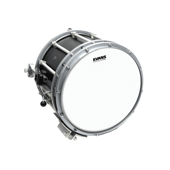 Evans Hybrid White Marching Snare Batter Drumhead