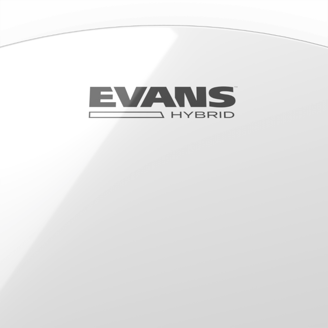 Evans Hybrid White Marching Snare Batter Drumhead