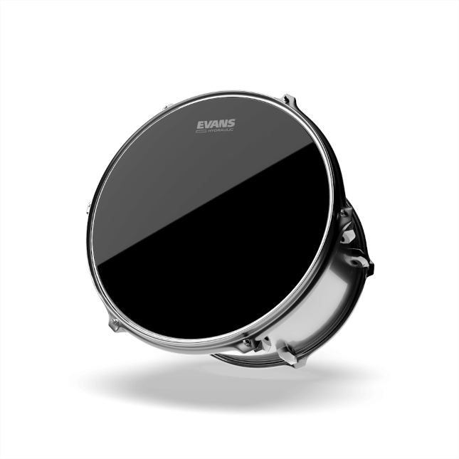 Evans Hydraulic Black Tom Batter Drum Head