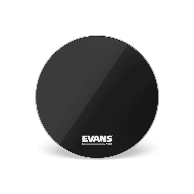 Evans MX1 Black Marching Bass Drumhead