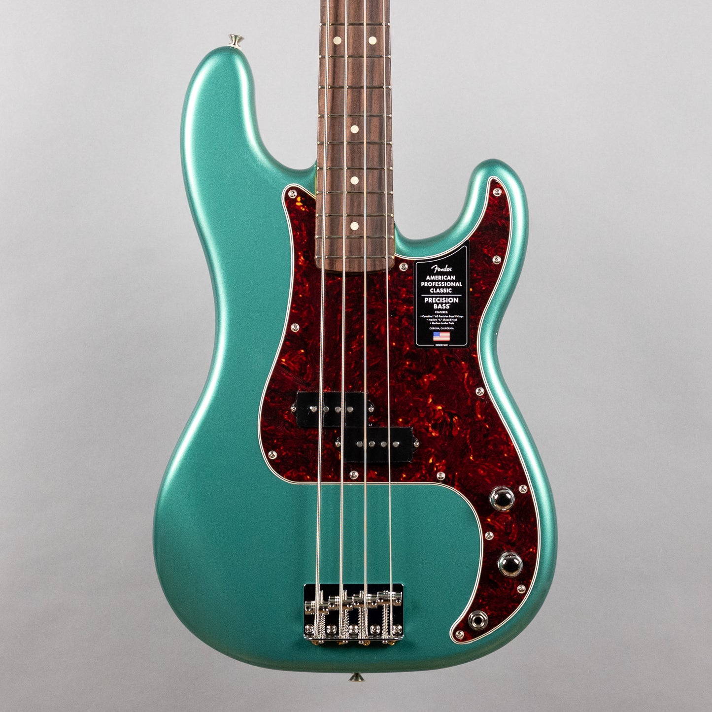 Fender American Professional Classic Precision Bass, Faded Sherwood Green Metallic