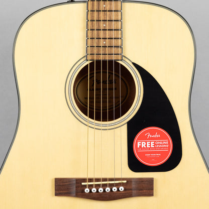 Fender CD-60 Dreadnought Acoustic Guitar V3 with Case, Natural