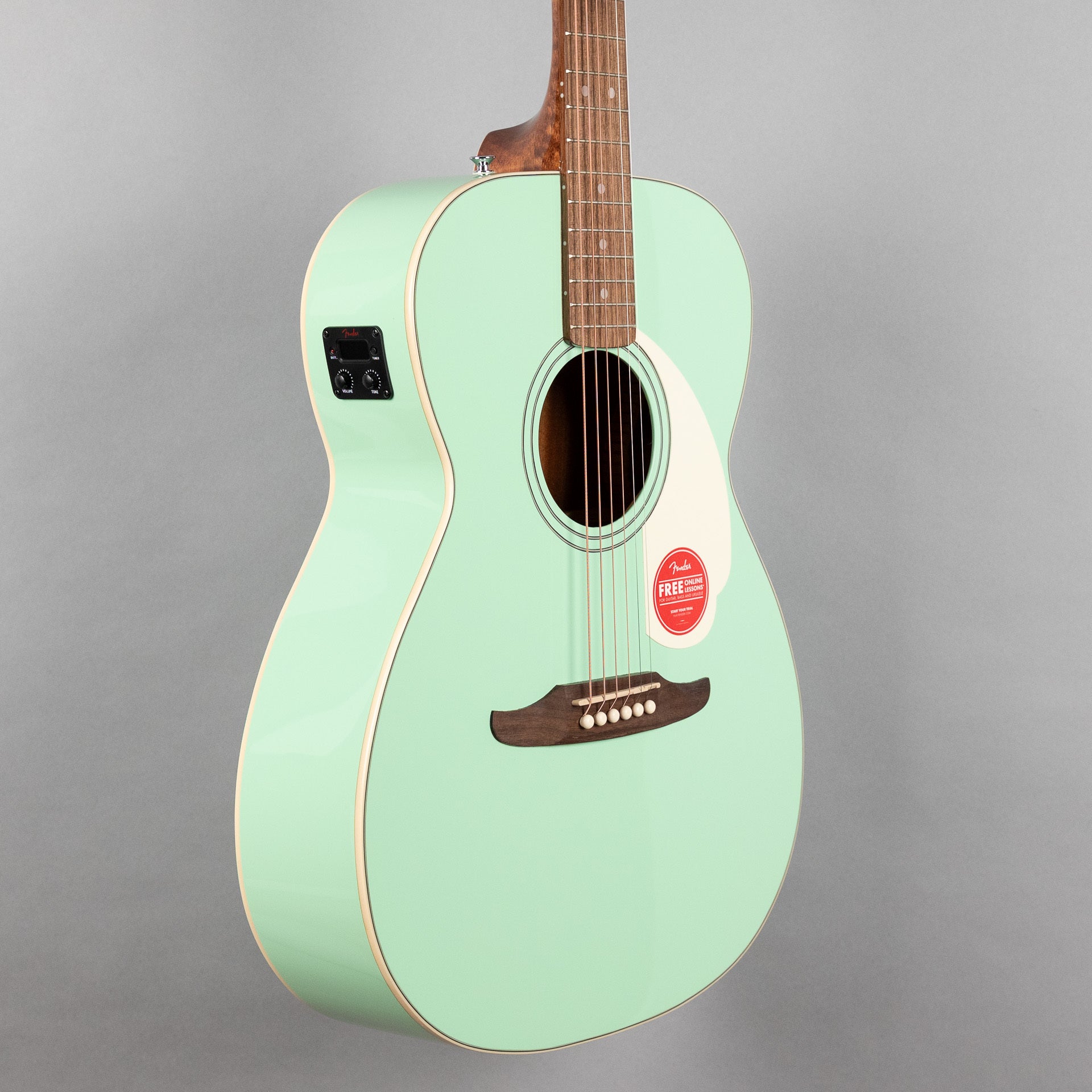 Fender California Standard Monterey E Acoustic/Electric Guitar, Surf Green