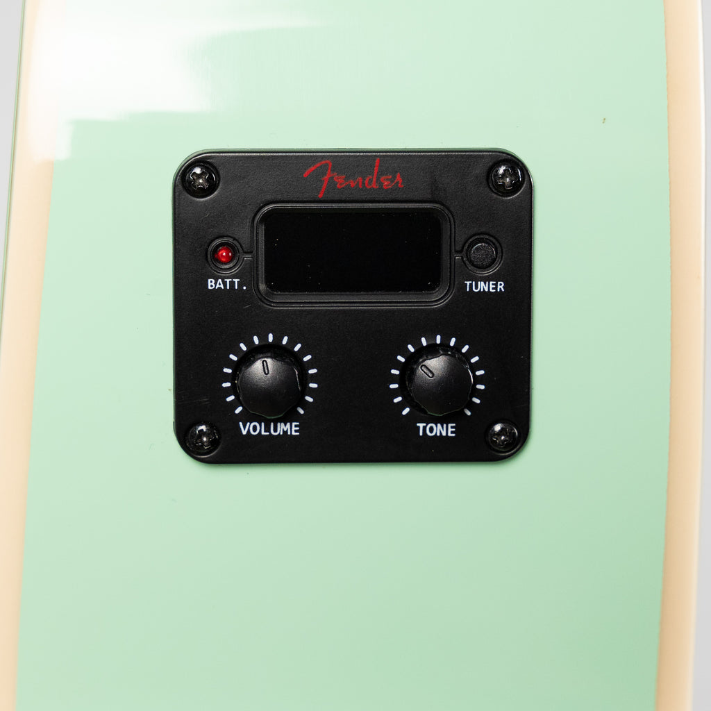 Fender California Standard Monterey E Acoustic/Electric Guitar, Surf Green