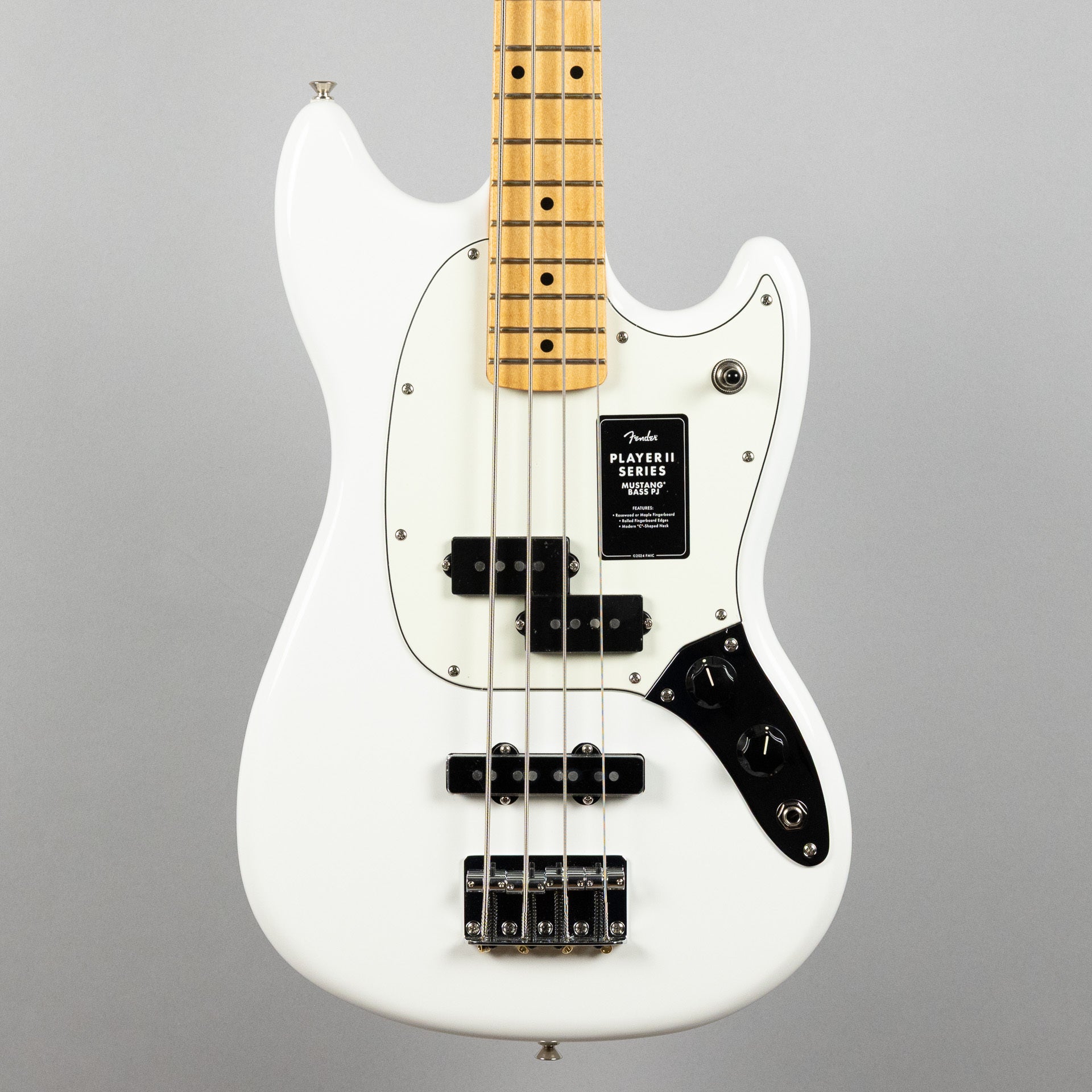 Fender Player II Mustang PJ Bass, Polar White
