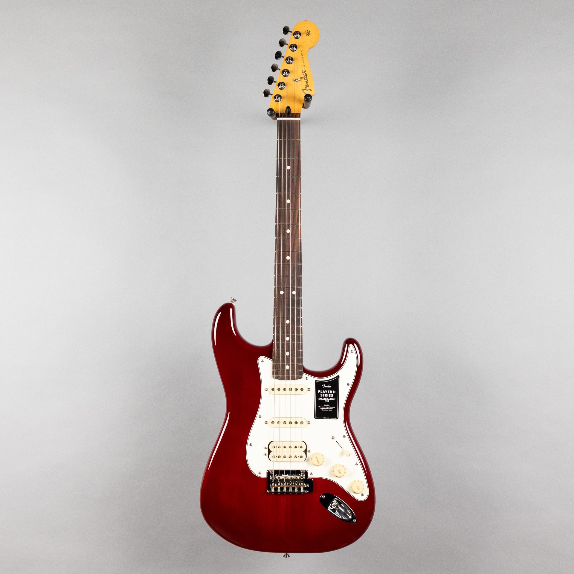 Fender Player II Stratocaster HSS, Transparent Cherry Burst (Chambered)