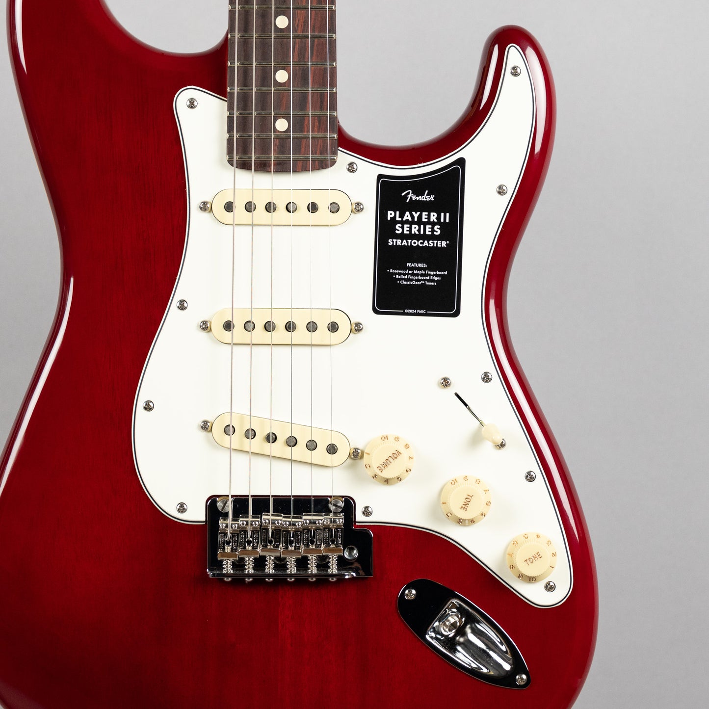 Fender Player II Stratocaster, Transparent Cherry Burst (Chambered)