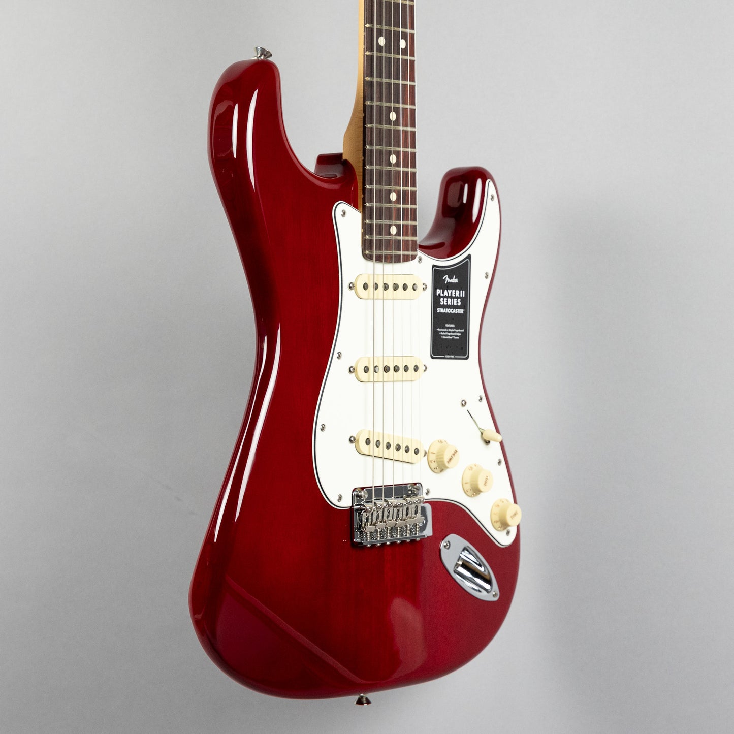 Fender Player II Stratocaster, Transparent Cherry Burst (Chambered)