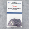 Fender Premium Celluloid Picks 351 Shape, Heavy, Purple Moto, 12-Pack