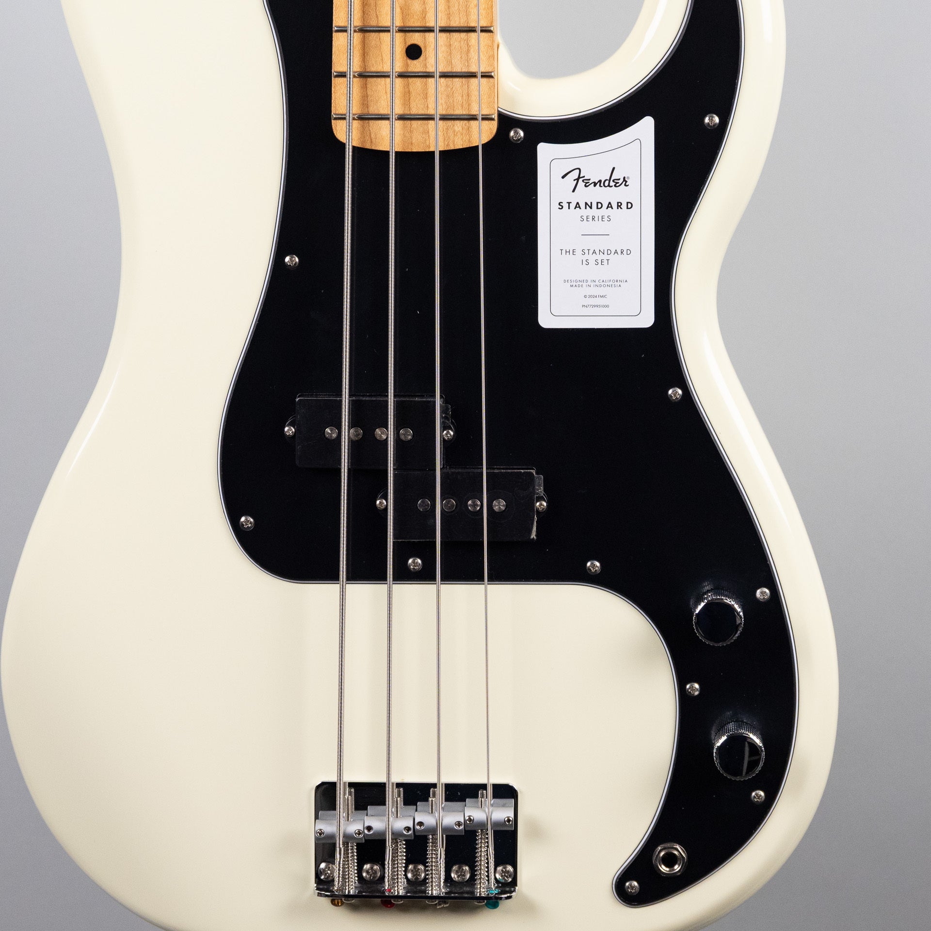 Fender Standard Precision Bass, Olympic White – Carlton Music Center