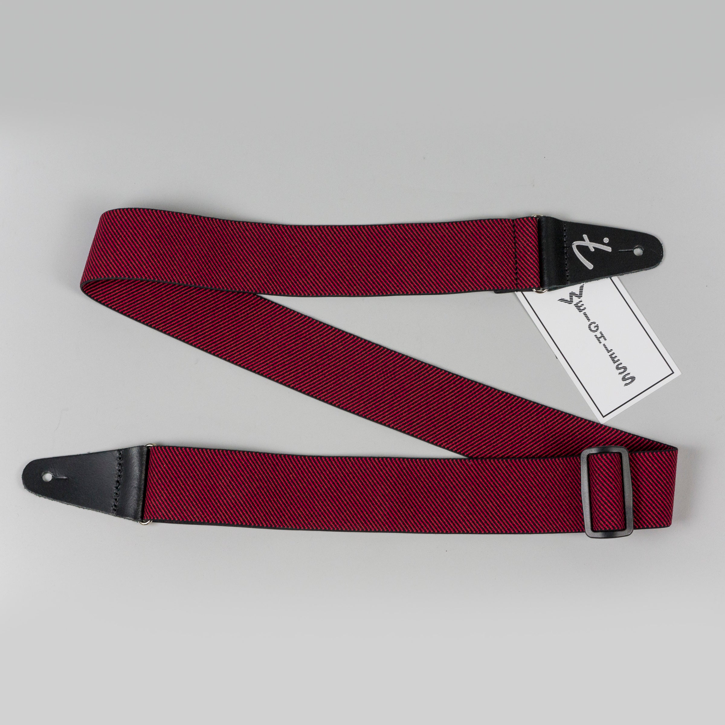 Fender Weighless Tweed Strap in Red