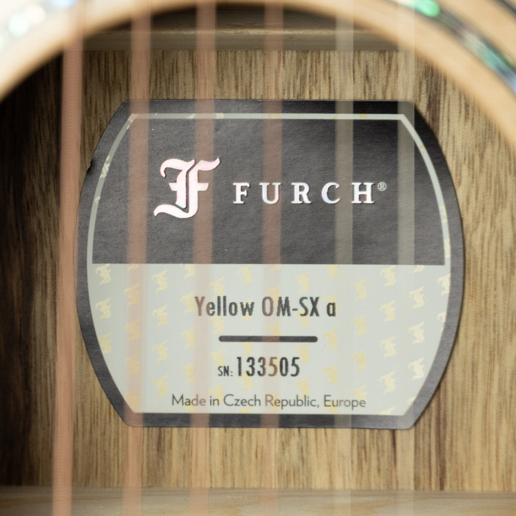 Furch Yellow OM-SXa Back Stage Exotic Tonewood Series, Black Limba OM with Hard Case